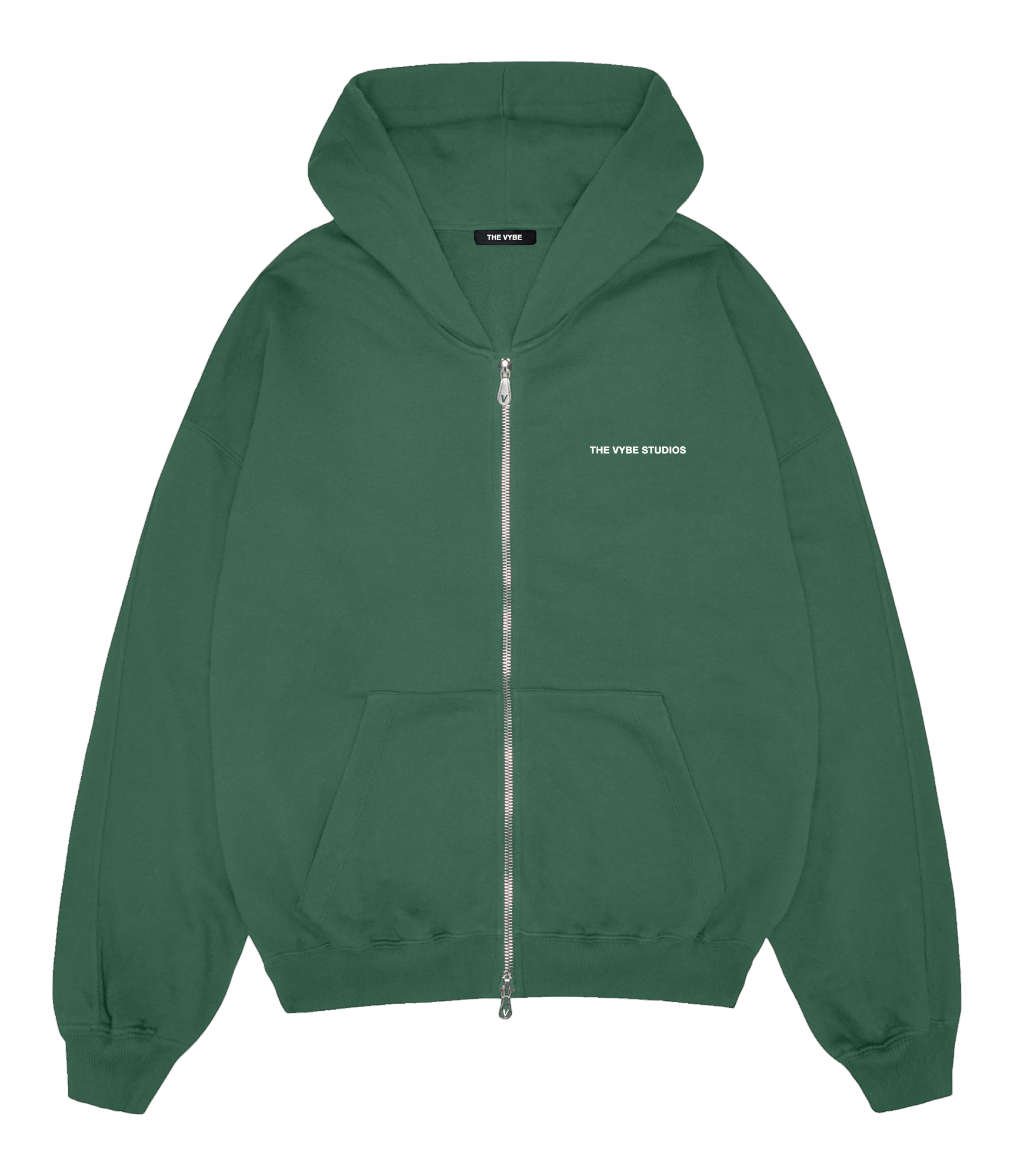 Emerald green zip up hoodie sales